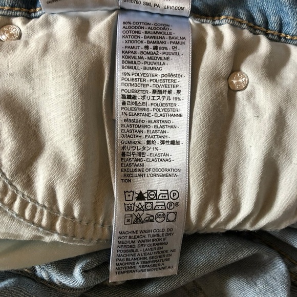 NWT Levi’s 711 Skinny Jeans Size 34 Eternal Indigo Light Wash NEW - Picture 14 of 15